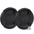 2-Pack 52mm Center Pinch Snap On Lens Cap Front Dust Cover for Canon Nikon Sony Fujifilm SLR Mirrorless Camera