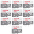 10x SanDisk Ultra 64GB microSDXC Memory Card UHS-1 Upto 100 MB/s Class 10 Full HD Video with SD Adapter