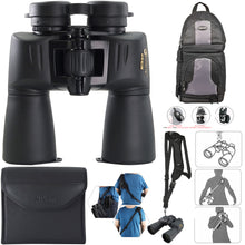 Nikon 10x50 Action Extreme ATB Binoculars with Sling Backpack and SLING1 Padded Neoprene Sling Hands Free Camera Strap with Threaded Fastener 1/4-20" Thread