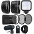 58mm Fisheye, Telephoto and Wide Angle Lens with Accessory Kit for Canon 750D and 760D