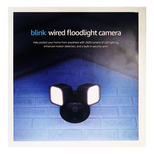 Blink Wired Floodlight Camera 2600 lumens Works with Alexa – 1 camera (Black)