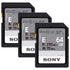 Sony 64GB SF-E Series UHS-II Class 10 V30 U3 Read Speed 270 MB/s Write Speed 70 MB/s SDXC Memory Card - 3 Count