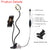 Selfie Ring Light with Cell Phone Holder and Desk Clamp Clip for Live Streaming (2 Pieces)