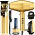 BaByliss Pro FXONE GOLDFX All-Metal Interchangeable-Battery Trimmer FX799G with FXBDG1 GoldFX High Performance Turbo Dryer and Accessories