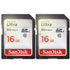 2 Packs SanDisk Ultra 16GB Class 10 SDHC UHS-I Memory Card up to 80MB/s  SDSDUNC-016G-GN6IN