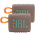 2 Units JBL Go 3 Portable Waterproof Wireless Outdoor Bluetooth Speaker Grey