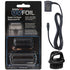 BaByliss Pro UVFOIL Double-Foil Shaver Replacement #FXLRF2 with Power Cord Charger and Neck Brush