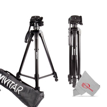 Vivitar 62" Tripod High Quality 8lb Capacity 3-Way Fluid Pan Head Quick Release Bubble Level