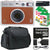 FUJIFILM INSTAX MINI EVO Hybrid Instant Camera (Brown) + 3x Fujifilm 2x10 Mini Instax Film Bundle