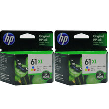 2x HP 61XL CH564WA High Yield Tri-color Original Ink Cartridge 660 Pages