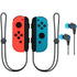 Nintendo Switch Joy-Con Controllers (Neon Red / Neon Blue) with JLab Play Gaming Wireless Bluetooth Earbuds