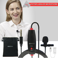 Vivitar Mini Lavalier Streaming Microphone Omni Directional with USB Adapter Compatible with Smartphones, Computers, Cameras, Recorders