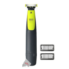 Philips Norelco OneBlade Electric Trimmer/Shaver QP2510/49 with Wahl Flat Top Comb and Philips Norelco OneBlade Replacement Blade 1 Count QP210/80