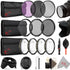 72mm Top Accessory Bundle for Canon Nikon Sony Tamron Camera Lenses with 72mm Thread