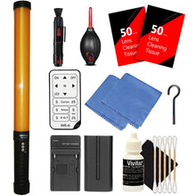 Photographic LED Video Light Wand with Accessory Kit for Cameras