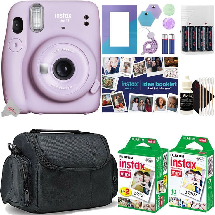 Fujifilm Instax Mini 11 Instant Camera - Lilac Purple With Film 10