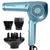 BaBylissPro Classic Professional Pistol-Grip Dryer 1875 Watts Blue BNT5175UC with CryoCare The Cold Brush Cryotherapy for Hair Hydrates Shines and Smoothes and Conair Pro Ergo-Grip Vented Brush for Blow Drying