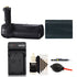 Vivitar Deluxe Power Grip For Canon 70D and 80D D-SLR Camera + Battery + Lens Pen + Dust Blower + 3pc Cleaning Kit