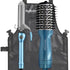 BaByliss Pro Nano Titanium 1 1/4" Spring Curling Iron BNT125S with Compact Hot Air Brush BNTMHBUC and Barber Apron