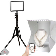 Vivitar LED Video Light Panel with Advanced Acrylic Plate Mini Studio Bundle with Lightbox and Stand