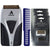 Andis ProFoil Professional Shaver Plus 17255 with 3x Shaver Replacement Cutters and Foil 17280 and Wahl Large Styling Comb - Blue