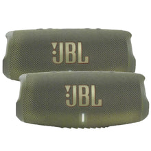 JBL Charge 5 Portable Waterproof Bluetooth Speaker Green - 2 Units