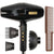 BaBylissPRO BLACKFX High-Performance Turbo Dryer with Large Styling 3191-2501 Styling Comb