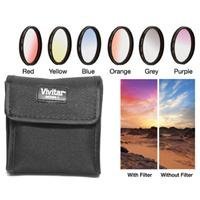 Vivitar Rotating Graduate 6PC. Colored Filter Set 52MM