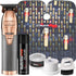 BaByliss PRO FX Skeleton Exposed T-Blade Outlining Cordless Trimmer FX787RG ROSE GOLD + Barbers' Best Bundle