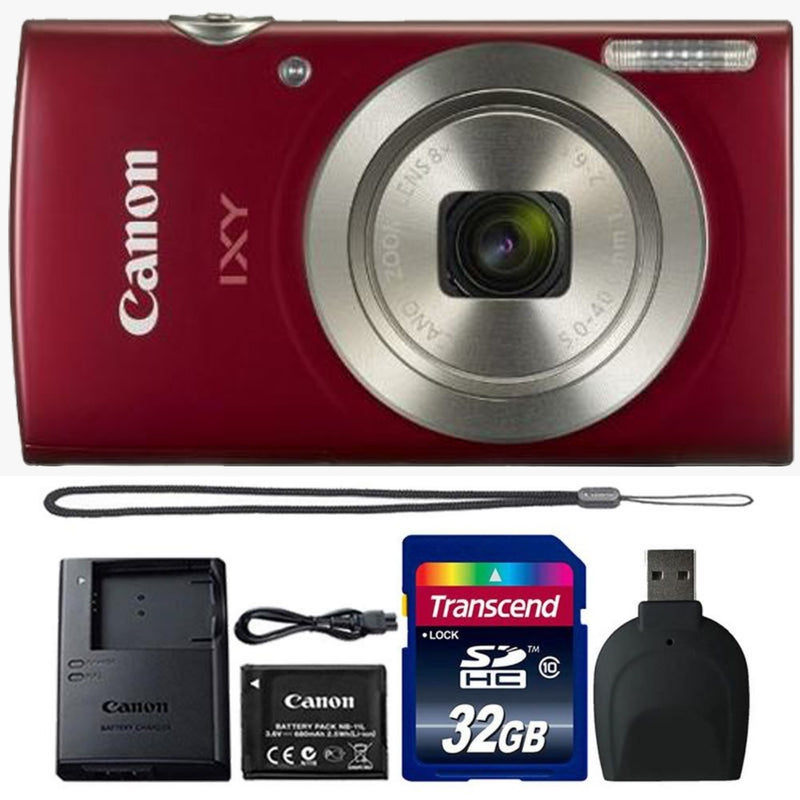 Canon PowerShot IXY 200 / Elph 180 20MP Digital Camera + 32GB Best