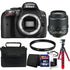 Nikon D5300 Digital SLR Camera with 18-55mm VR AF-P DX Nikkor Lens and Accessories