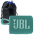 JBL Go 3 Portable Waterproof Wireless IP67 Dustproof Outdoor Bluetooth Speaker (Teal) with Soft Pouch Bag