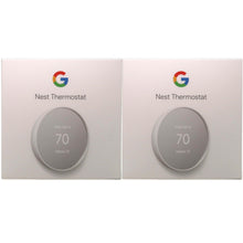 2 Units Google Nest Smart Programmable Wifi Thermostat for Home Snow