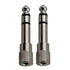 2x Pig Hog Solutions 3.5mm(F) to 1/4"(M) Stereo Adapter