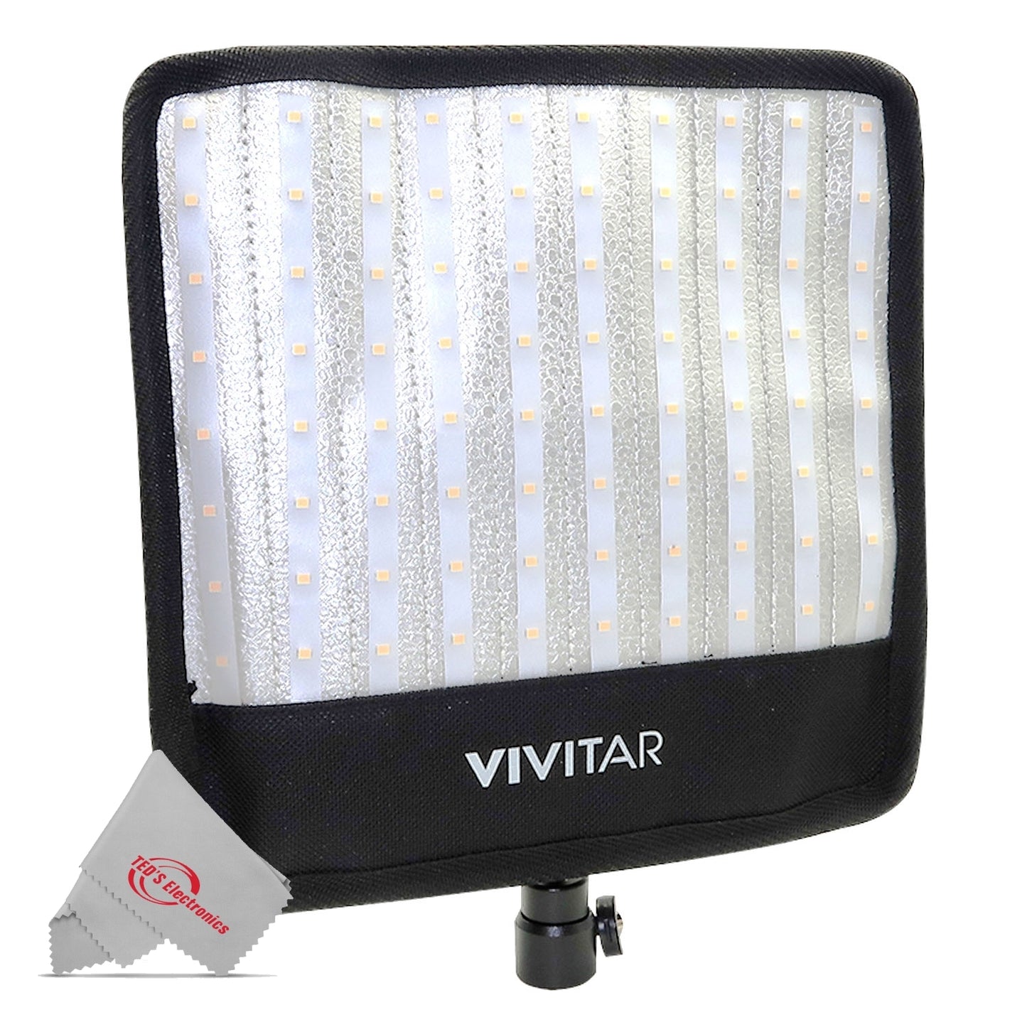 2x Vivitar Super Bright Bi-Color Flexible Led Light Panel 1600Lm Adjustable Brightness with 63" Light Stands