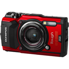 Olympus Tough TG-5 Waterproof Digital Camera with 4K Video Built-in Wifi and GPS Black and Red