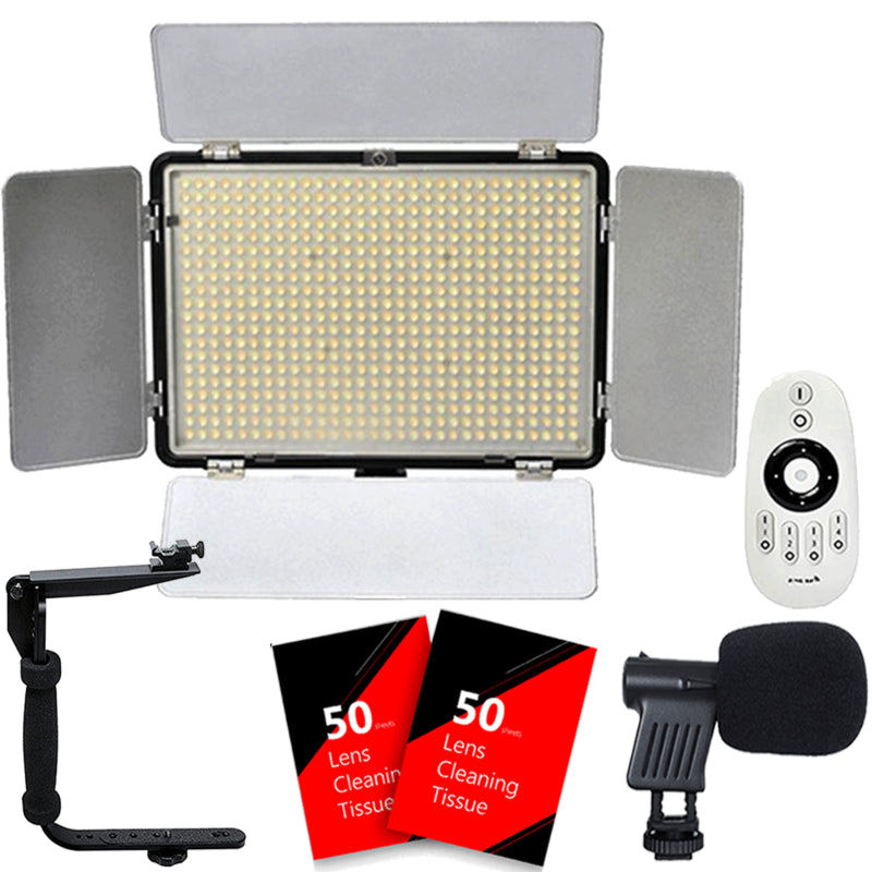 Vivitar 600 LED Professional Video Light with Accessories