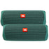 2x JBL Flip 5 Waterproof Portable Bluetooth Speaker (Green, Eco Edition)