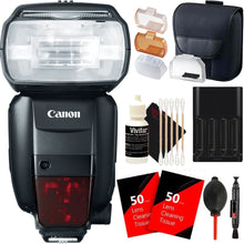 Canon Speedlite 600EX Shoe Mount Flashgun Speedlite Flash Black + Starter Bundle