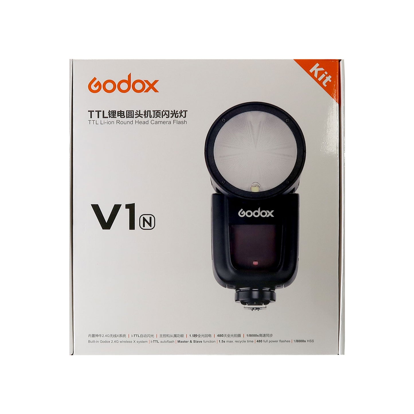 Godox V1 TTL Li-Ion Round Head Camera Flash for Nikon