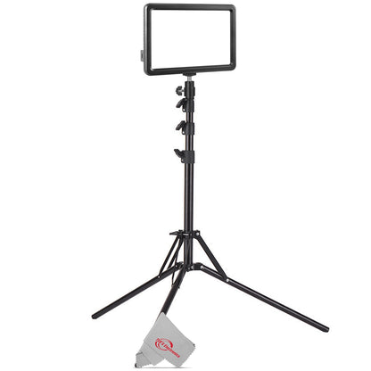 Vivitar 104 LED Acrylic Plate Video Light Panel Adjustable Color and Brightness with 71" Adjustable Light Stand