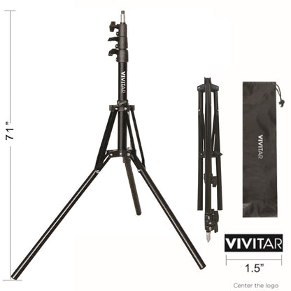 Vivitar Ultra Slim Bi-Color Flexible Led Light Panel 1600Lm Adjustable Brightness with 71" Adjustable Light Stand