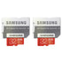 2 Packs Samsung 32GB EVO Plus UHS-I microSDHC Memory Card with SD Adapter