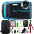 Fujifilm Finepix XP140 Waterproof Shockproof Digital Camera Sky Blue + Cleaning Kit