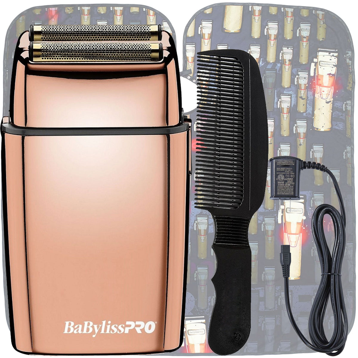 Babyliss Pro Foilfx02 Cordless Metal Double Foil Shaver Fxfs2rg Rose G