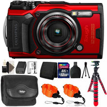 OLYMPUS Tough TG-6 12MP Waterproof W-Fi Digital Camera Red with 32GB Memory Card & Accessory Kit