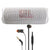 JBL Flip 6 Portable Waterproof Bluetooth Speaker (White) and JBL T110 in Ear Headphones Black