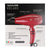 BaByliss Pro Nano Titanium Hair Dryer 2000W Hair Blower Red #BRVOL1 with Comb and Barber Apron