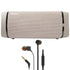 Sony Portable Bluetooth Speaker SRS-XB33 (Taupe) with JBL T110 in Ear Headphones