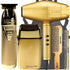 BaByliss Pro GOLDFX Collection Trimmer & Double Foil Shaver with FXBDG1 Turbo Dryer Kit